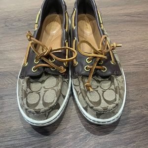 Coach Richelle Signature Boat Shoes